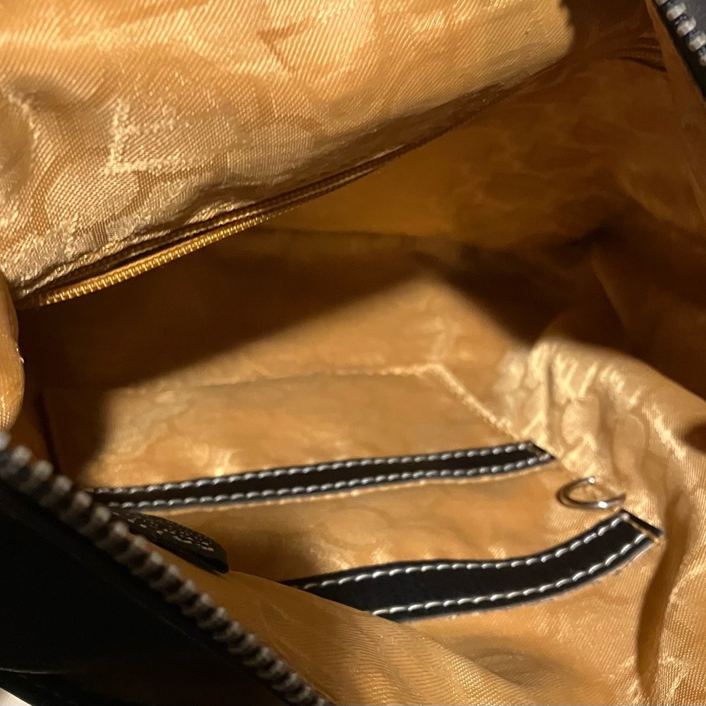 Kathy VanZeeland Studded Shoulder Bag Dark Brown almost Black. Like new. - Picture 4 of 6